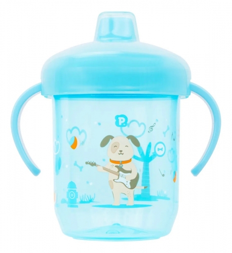 Copo de Treinamento Pimpolho Azul Cachorro 240ml – Conforto e Segurança para os Pequenos