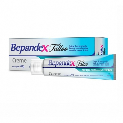 Bepandex Tattoo Creme 20g Hidratação e Proteção Pós-Tatuagem