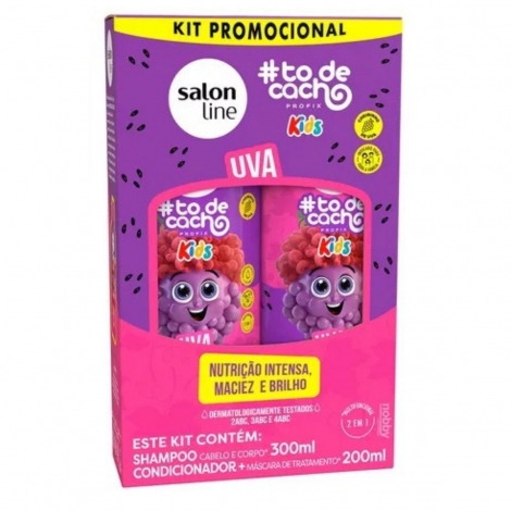 Kit Uva Kids Shampoo + Condicionador Salon Line Todecacho
