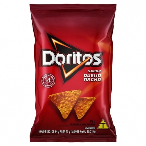 Intensidade Crocante – Doritos Queijo Nacho 75g