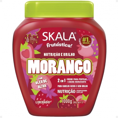 Creme de Tratamento Skala Frutástica Morango – 1 kg | Nutrição, Brilho e Poder Frutal
