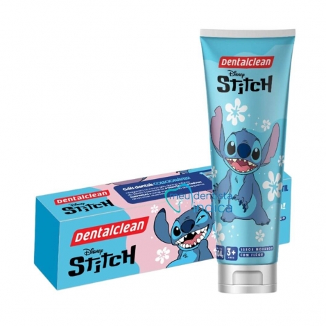 Gel Dental Com Flúor Morango Stitch Dentalclean 50g