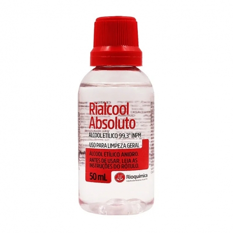Álcool Absoluto Líquido 99,3% 50ml – Alta Pureza