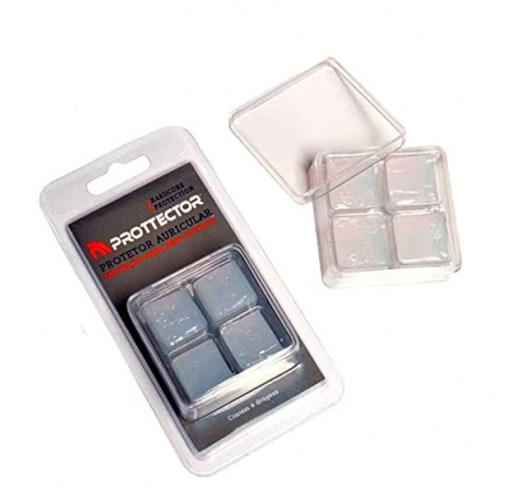 Protetor Auricular de Silicone 4 Unidades