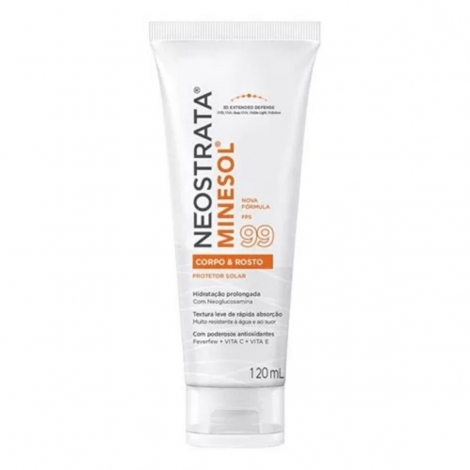 Protetor Solar Corpo e Rosto Neostrata Minesol Fps 99 120ml