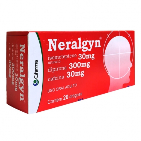 Neralgyn 30mg + 300mg + 30mg frasco com 20 drágeas