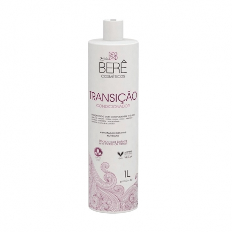 Bela Berê CachoTransição Condicionador – Nutrição Suave para Transição Capilar 1 L