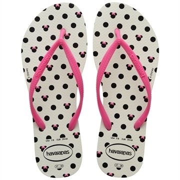 Sandália Infantil Disney Slim – Branco e Rosa Flux 29/30