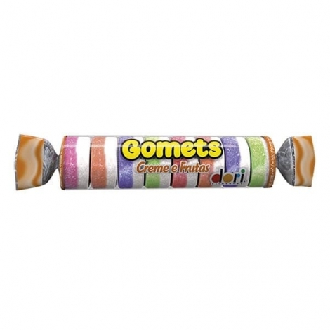 Doce Diversão – Goma Gomets Creme Frutas 32g