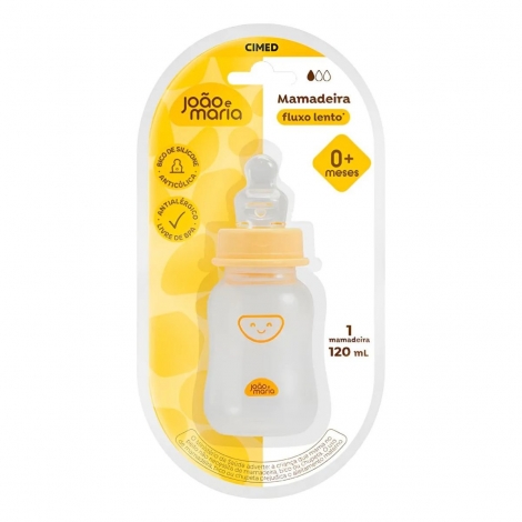 Mamadeira João e Maria Amare Bico Ortodôntico 120ml