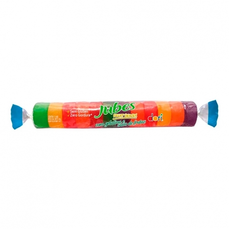 Jubes Bala de Gelatina Sabor Frutas 48g – Doce Divertido