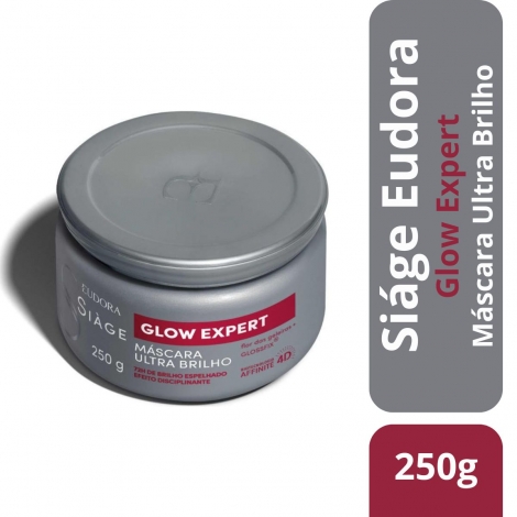 Máscara Capilar Ultra Brilho Eudora Siàge Glow Expert 250G