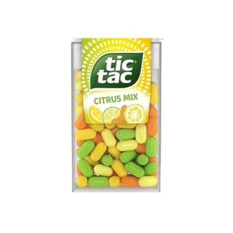 Tic Tac Citrus – Pastilhas Refrescantes com Sabor Cítrico Intenso