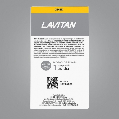 Lavitan Senior 50+ Suplemento Alimentar 60 Comprimidos