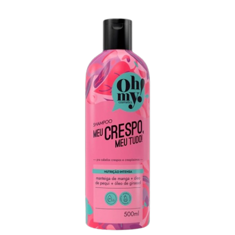 Shampoo Oh My Crespo 500ml – Hidratação e Definição para Cabelos Crespos