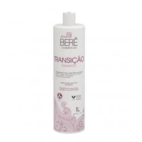 Bela Berê CachoTransição Shampoo – Limpeza Delicada para Transição Capilar 1 L
