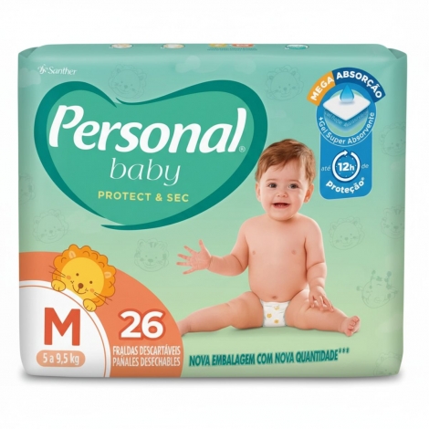 Fralda Personal Baby Bronze Jumbinho M 18 Unidades