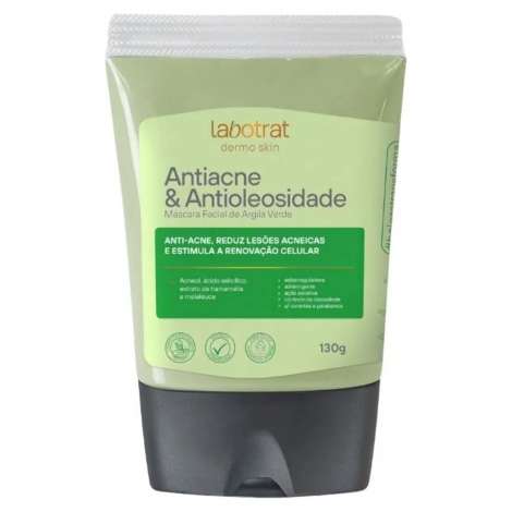 Máscara Facial Labotrat Argila Verde Antiacne 130g