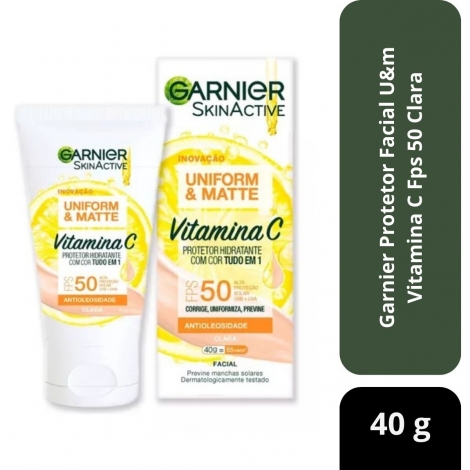 Garnier Protetor Facial U&m Vitamina C Fps 50 Clara 40g