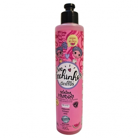 Gelatina Amo Cachinhos Melancia 320g – Textura Macia e Sabor Refrescante