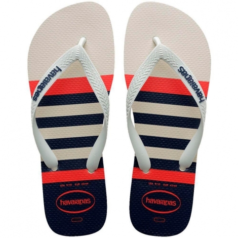 Sandália Havaianas Top Náutico Branco/Marinho 41/42
