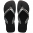 Sandália Havaianas Dual Preto Cinza Aço 39/40