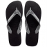 Sandália Havaianas Power Light Solid Preto/Cinza Aço 37/38