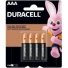 Pilha Duracell Alcalina AAA com 4 Unidades