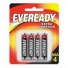 Eveready Pilha AAA Palito Carbono-Zinco Extra 4 Unidades