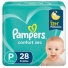 Fralda Pampers Confort Sec P – Pacote com 28 Unidades